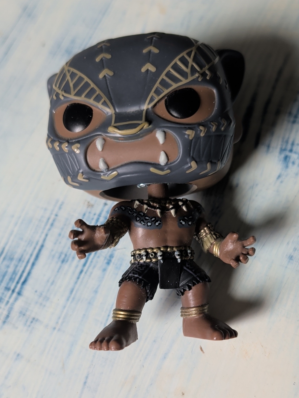 Black Panther Funko Pop Style Figure — Brown & Black